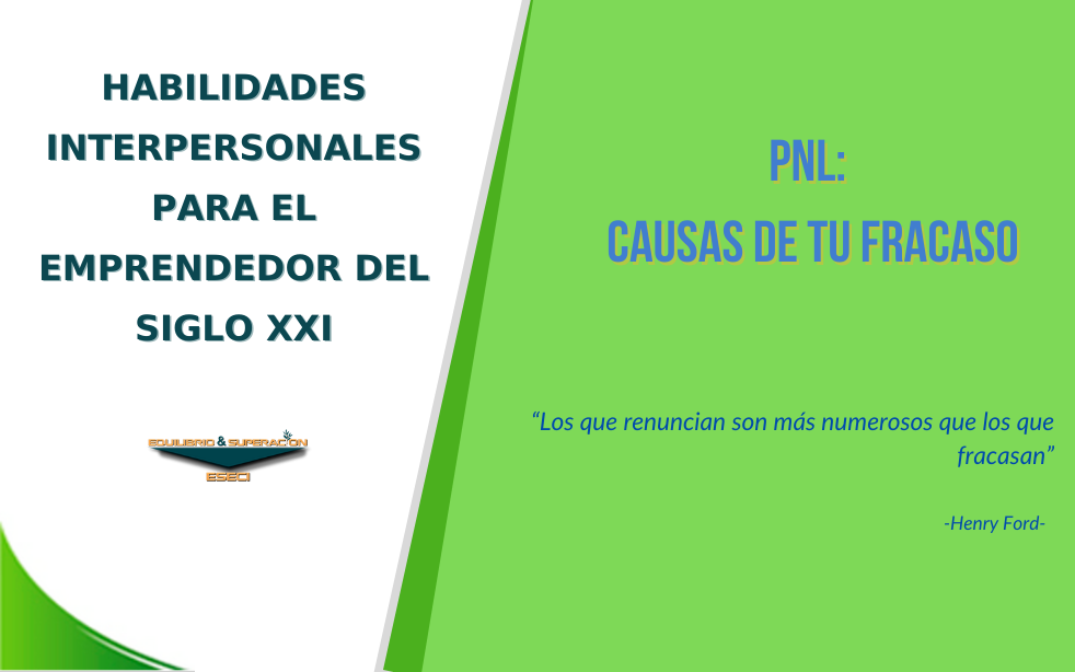 PNL: Causas de tu Fracaso