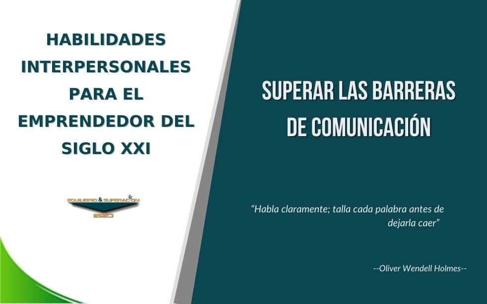 Superar las Barrreras de Comunicación