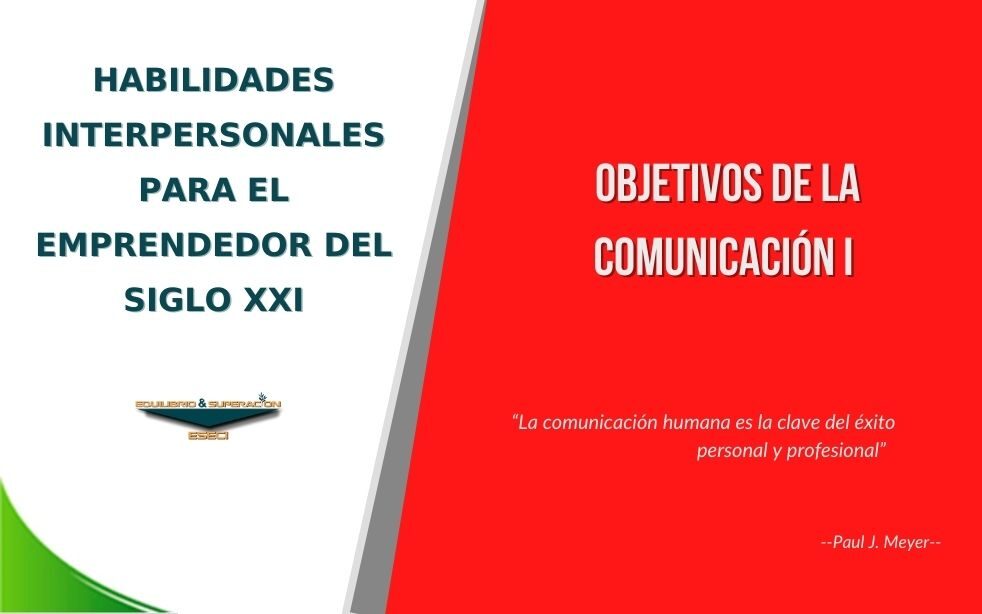 Objetivos de la Comunicación I