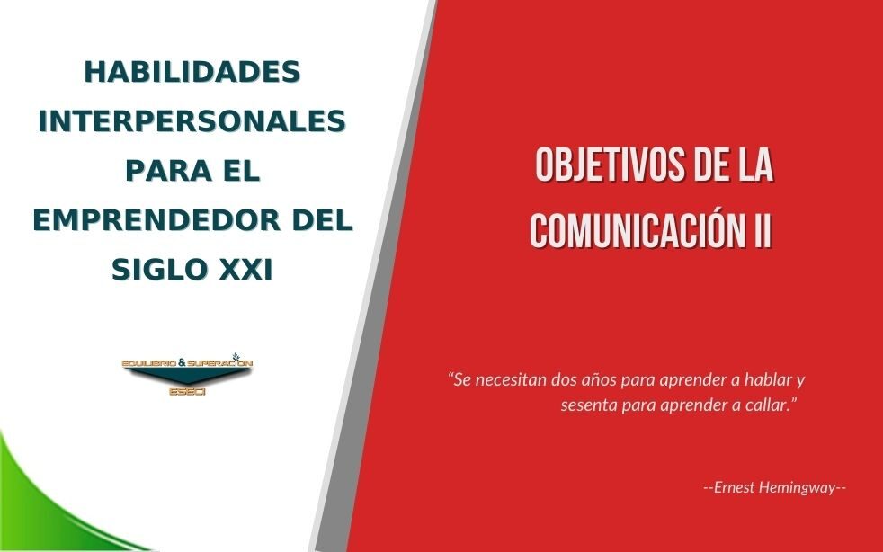 Objetivos de la Comunicación II