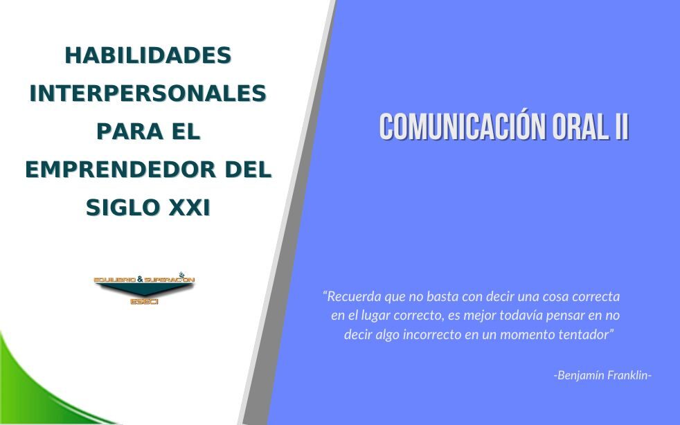 Comunicación Oral II