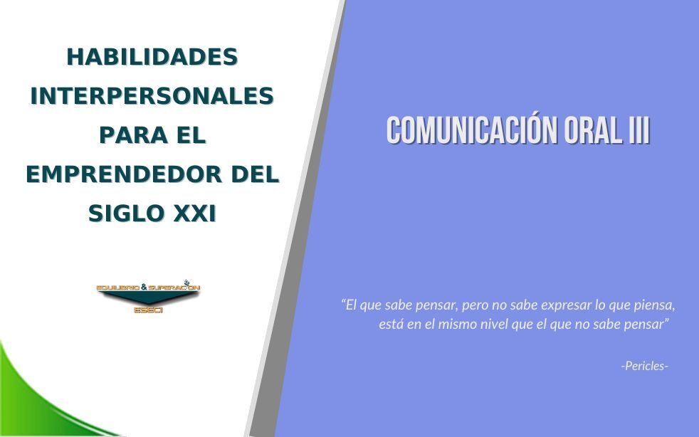 Comunicación Oral III